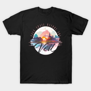 Last Trail Before The Veil Bachelorette Camping Party T-Shirt